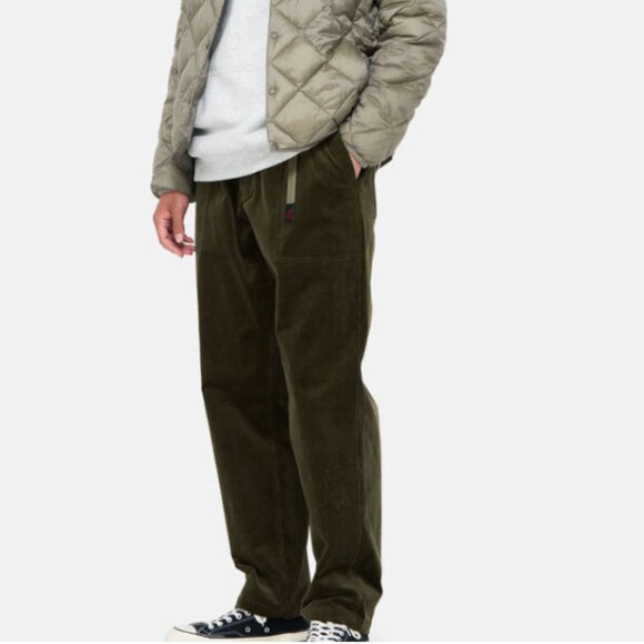 BNWT AW24 GRAMICCI CORDUROY LOOSE TAPERED RIDGE PANT GREEN S - Picture 12 of 15